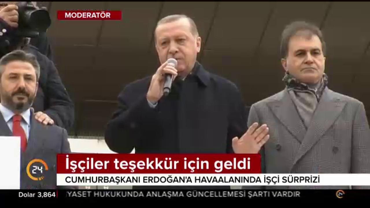 Cumhurbaşkanı'na teşekkür