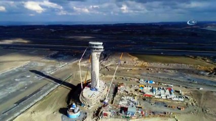 3  Havalimanı’nın Lale Figürlü Kulesi Havadan Görüntülendi