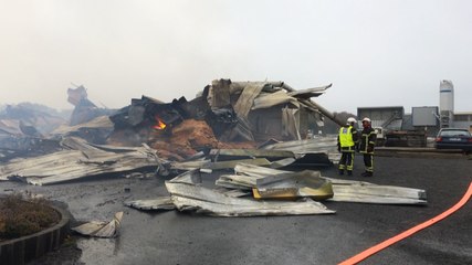 La menuiserie LMB Martin Frères détruite par un incendie