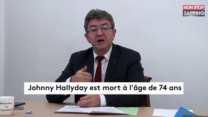 Johnny Hallyday mort : Jean-Luc Mélenchon n’a "rien à dire" (Vidéo)