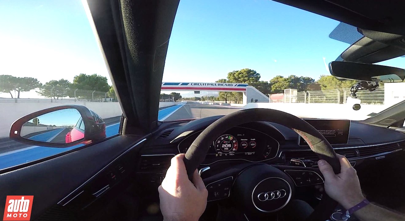 2018 Audi RS4 (B9) POV Paul Ricard Essai Auto-Moto.com