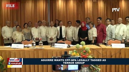 Aguirre wants CPP-NPA legally tagged as terror group