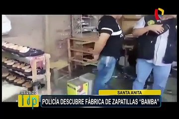 Santa Anita: PNP interviene fábrica de falsificadores de zapatillas de marca