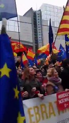 Ayer el himno de España también se escuchó en Bruselas, el corazón de Europa