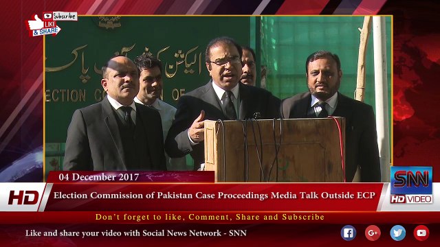 Election Commission of Pakistan Case Proceedings Media Talk Outside ECP