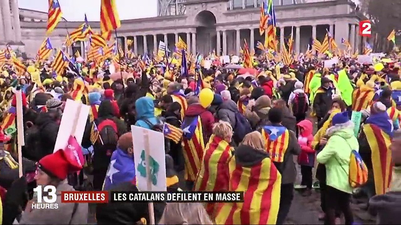 Les Catalans manifestent à Bruxelles
