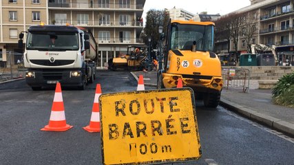 Le quai Gustave Mansion en travaux