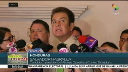 Honduras: Nasralla pide que tribunal internacional revise 18 mil actas