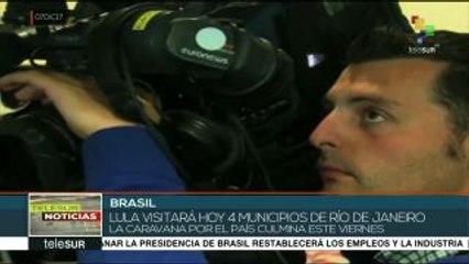 Lula visita cuatro municipios en su tercera Caravana de la Esperanza