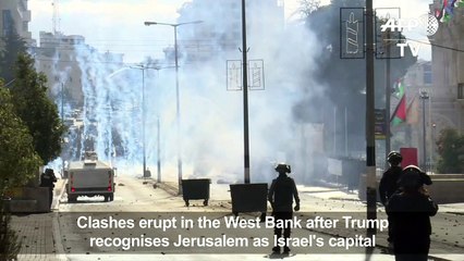 Clashes erupt in Bethlehem after Trump's announcement (2)