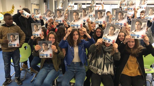 Thomas Pesquet en direct avec les collégiens de La Coutancière