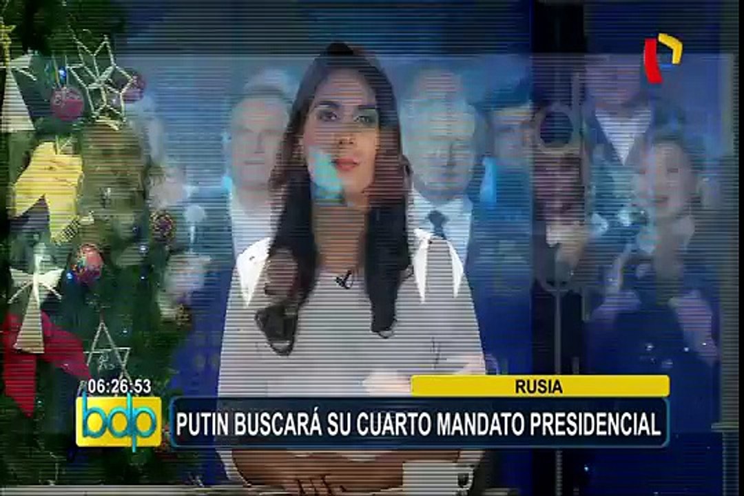 Vladimir Putin buscará cuarto mandato presidencial en Rusia