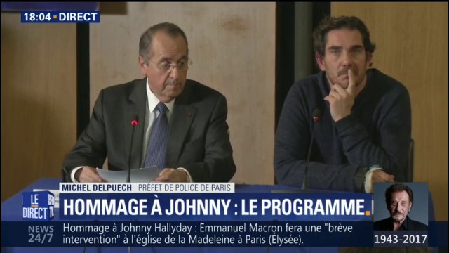 Entre l’Arc de triomphe et la Madeleine, l’hommage populaire rendu samedi à Johnny sera à la mesure de l’émotion , dit le préfet de police