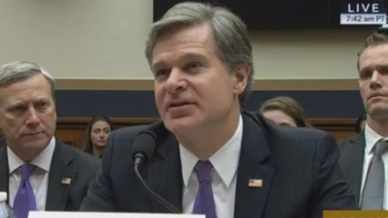 FBI director Christopher Wray responds to President Trump's claim the agency is 'in tatters'