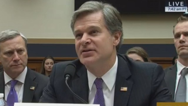 FBI director Christopher Wray responds to President Trump's claim the agency is 'in tatters'
