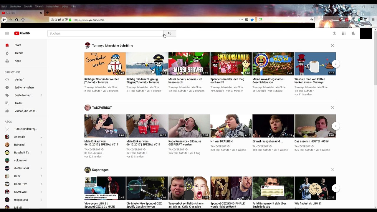 YouTube Report in 30 sek