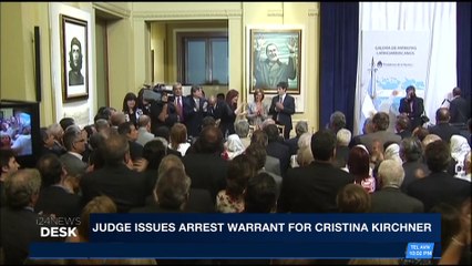 i24NEWS DESK | Judge issues arrest Warrant for Cristina Kirchner | Thursday, December 7th 2017