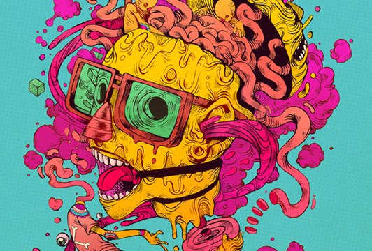 Psychedelic Trippy Type Rap Hip-Hop Beat Instrumental || Meltdown