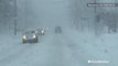 Thundersnow flashes during heavy lake-effect snow in New York