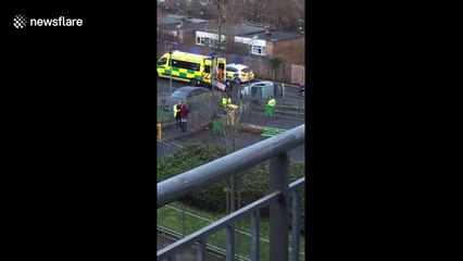 Man injured as car overturns in High Wycombe road accident