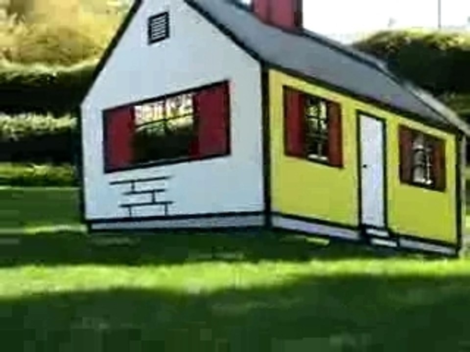 Una casa magica: illusione ottica