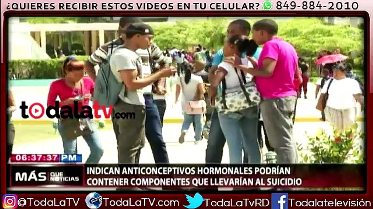 Anticonceptivos hormonales tienen componentes que pueden llevar al suicidio-Más Que Noticias-Video