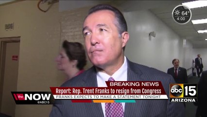 NOW: Arizona Rep. Trent Franks expected to resign