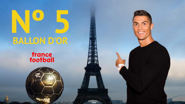 Ronaldo wins fifth Ballon d'Or
