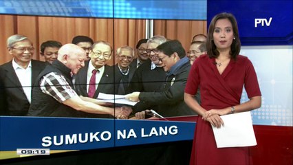 NDF consultants, hinimok na sumuko na lamang sa pamahalaan