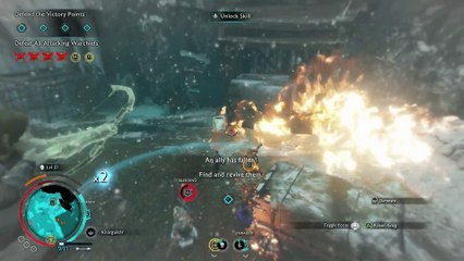 SHADOW OF WAR NO DEATHS FIRST TIME PLAYTHROUGH 176 POST-END SIEGE DEFENDING!