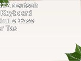 LEDELI Bluetooth Wireless QWERTZ deutsche Tastatur Keyboard mit Schutzhülle Case Cover