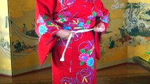 色浴衣の着付け Dressing of color yukata ~自分で色浴衣を着る方法~