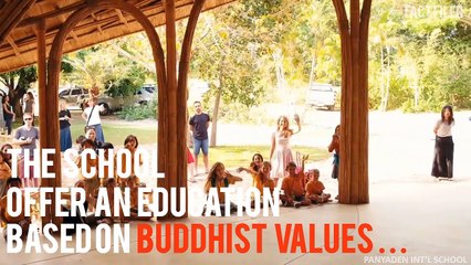 This school in Thailand is made entirely out of earth and bamboo