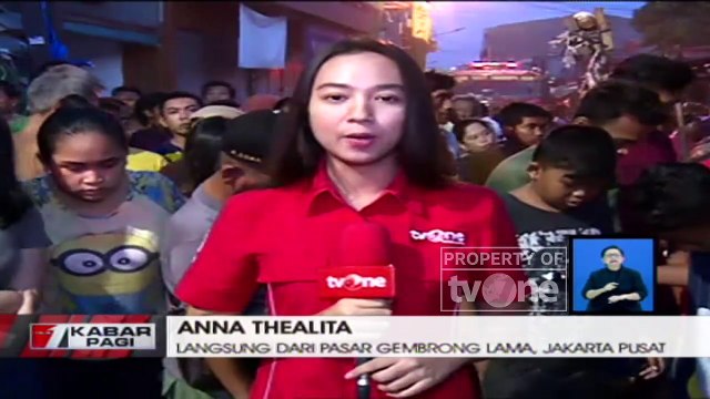 Pasar Gembrong Jakarta Kebakaran Akibat Korsleting Listrik