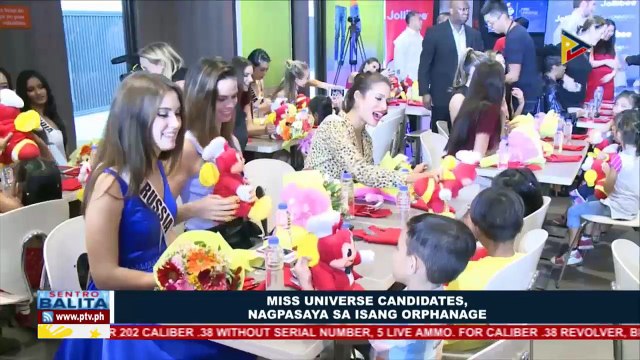 Miss Universe candidates, nagpasaya sa isang orphanage
