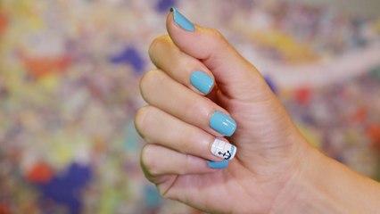 اختاري مناكير الأزرق والأبيض للاحتفال بعيد الأضحى 2017