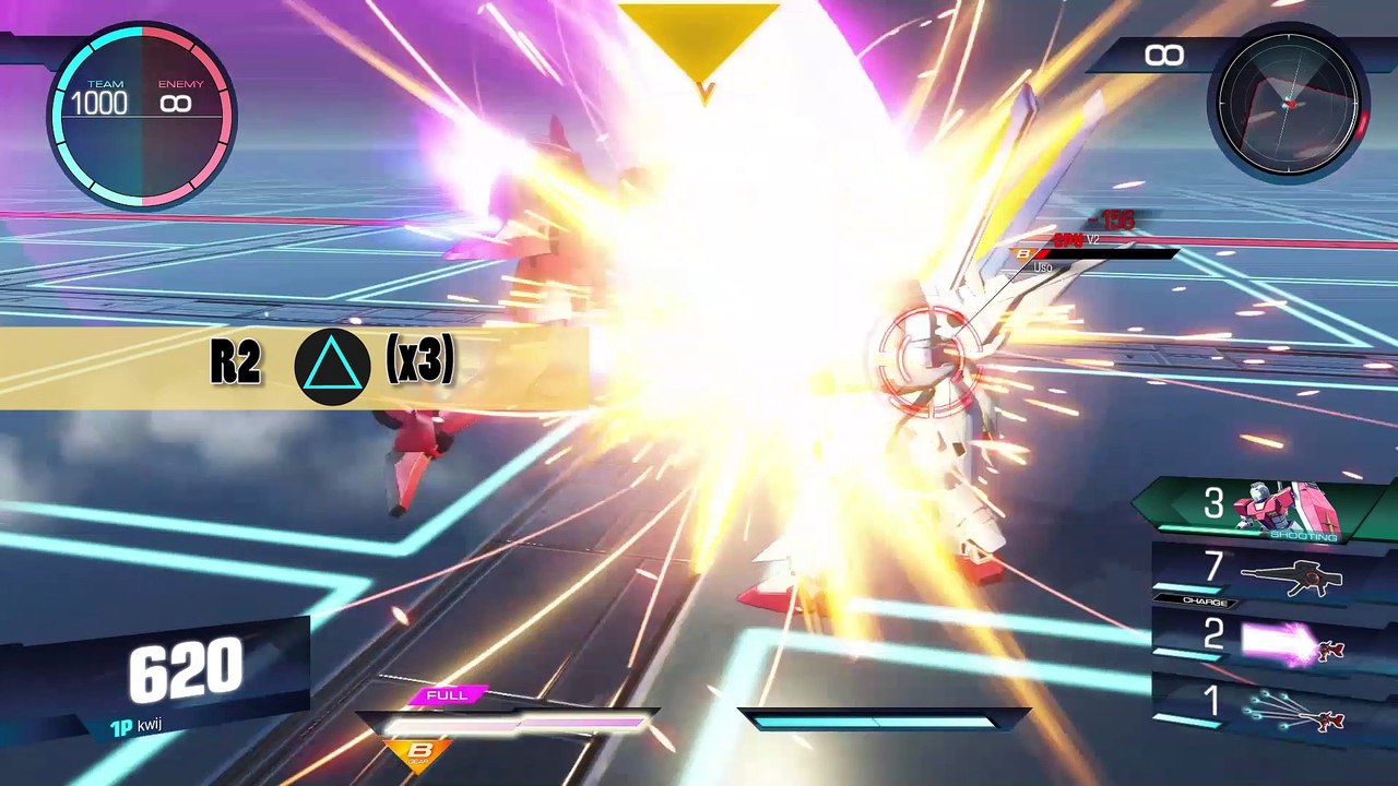 Gundam Versus Combo Guide - Gottrlatan
