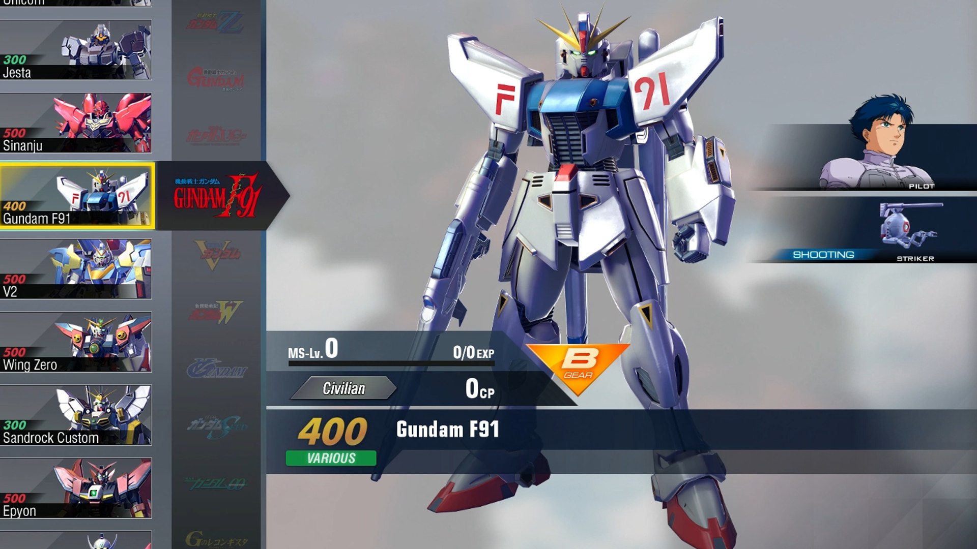 Gundam Versus Combo Guide Gundam F91 Video Dailymotion