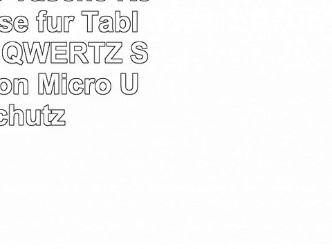 NAUC Hülle Tasche Keyboard Case für Tablet Tastatur QWERTZ Standfunktion Micro USB Schutz