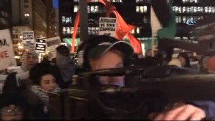 Trump'ın Kudüs Kararı Chicago'da Protesto Edildi