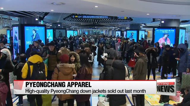 From long padded jackets to sneakers PyeongChang items on hot boom