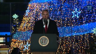 President Trump and the First Lady Take Part in Lighting the National Christmas Tree