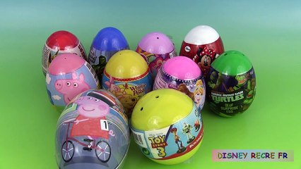 87.10 Oeufs Surprise Peppa Pig Avengers, Princesses Disney, MLP, Minnie Mouse