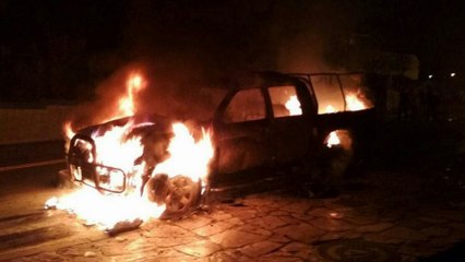 Un todoterreno arde por completo en Grandas de Salime, Asturias