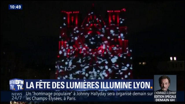 Ambiance familiale , ça fait du bien , c'est convivial ... la fête des Lumières est lancée à Lyon