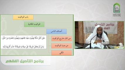 برنامج التأصيل الفقهي 42 اليوم الثامن - الشيخ أيمن الحبشي -  باب المواقيت