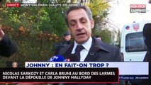 Johnny Hallyday mort : Nicolas Sarkozy et Carla Bruni au bord des larmes devant sa dépouille (Vidéo)