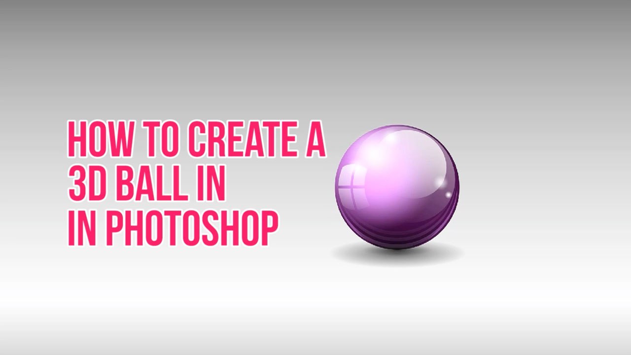 How to create 3d ball in photoshop - video Dailymotion