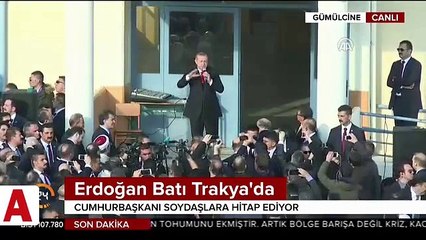 Cumhurbaşkanı Erdoğan: Temennim Yunanistan'ın soydaşlarımızın sorunlarını çözmesidir