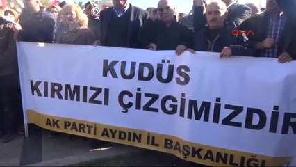 Aydın'da Kefenli ABD Protestosu